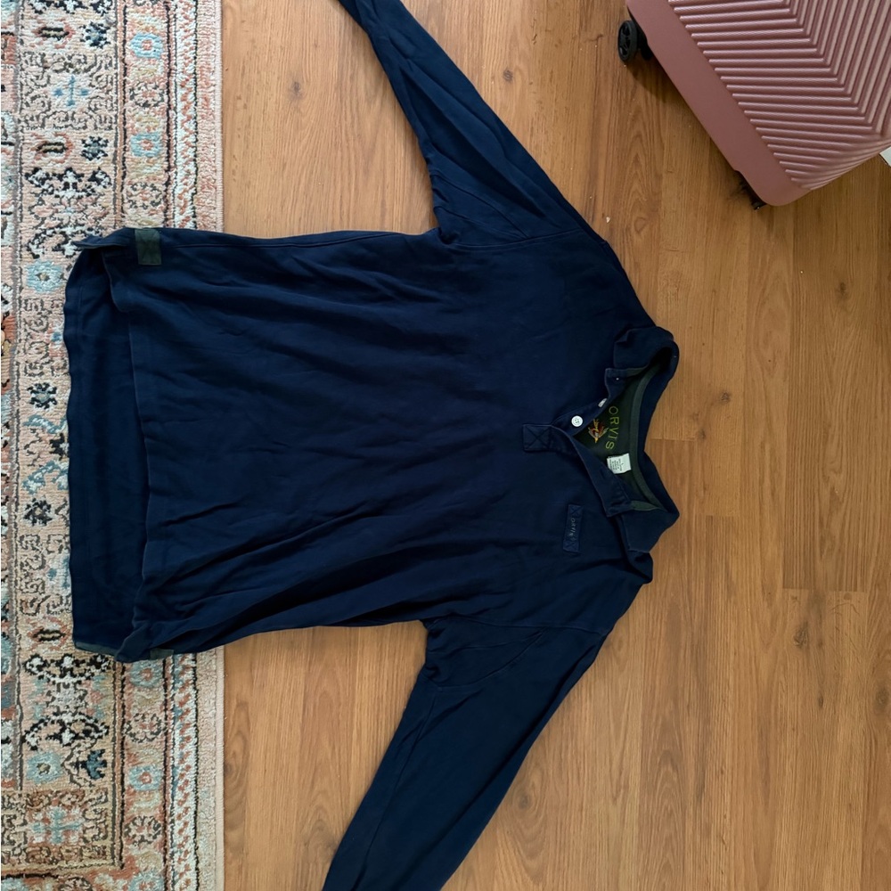 Orvis Navy Blue Men's Polo Shirt